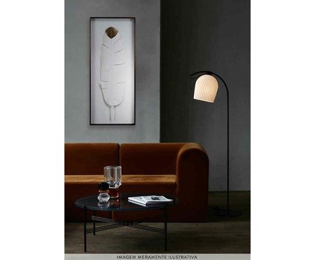 Quadro Leaves Pena Branco - 51x121cm | Westwing