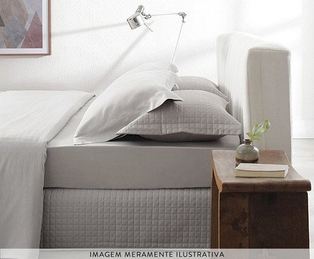 Saia para Cama Box Acetinada Vision Bege 270 Fios | WestwingNow