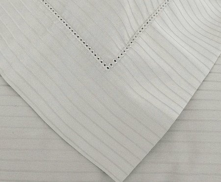 Fronha Acetinada Damask Stripes Bege 300 Fios | WestwingNow