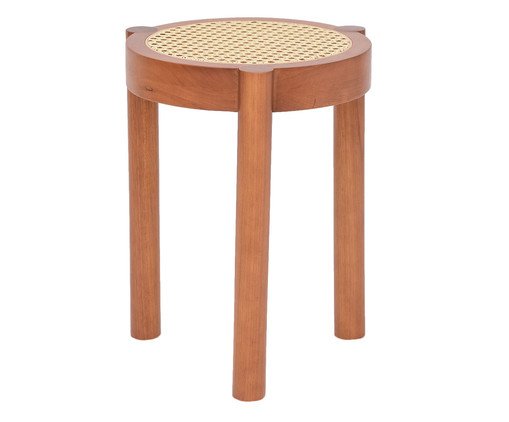 Banquinho de Madeira Pontal - Caramelo, Natural | WestwingNow