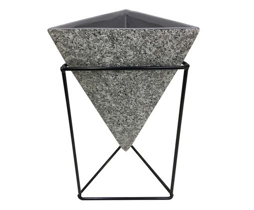 Cachepot Frigg - Cinza e Preto, Cinza | WestwingNow