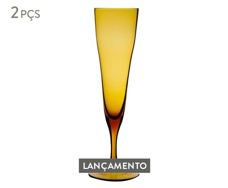 Jogo de Taças de Champagne Âmbar | WestwingNow