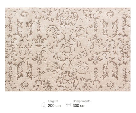 Tapete Turco Vega Ivory Cinza e Cru | Westwing