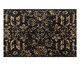 Tapete Turco Vega Ivory Dourado e Preto, Preto | WestwingNow