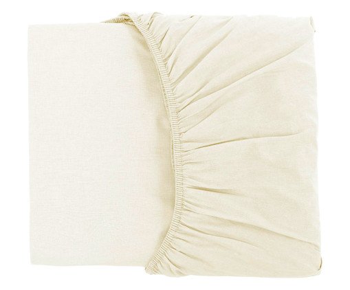 Lençol Acetinado com Elástico Finesse Palha 400 Fios, Colorido | WestwingNow