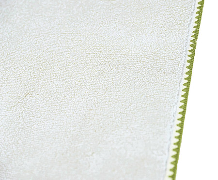 Toalha para Rosto Bordado Air Cotton Verde | WestwingNow