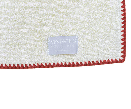 Toalha para Banho Bordado Air Cotton Vermelho | WestwingNow