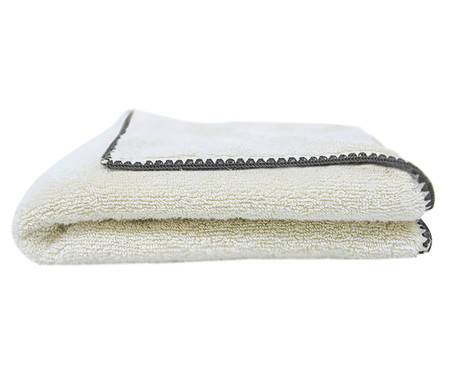 Toalha para Banho Bordado Air Cotton Preto | WestwingNow