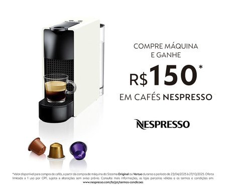 Cafeteira Nespresso Essenza Mini C30 Branca - 110V | Westwing