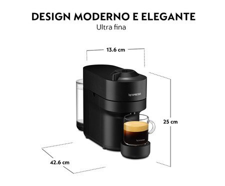 Cafeteira Nespresso Vertuo Pop Preta -110V | Westwing
