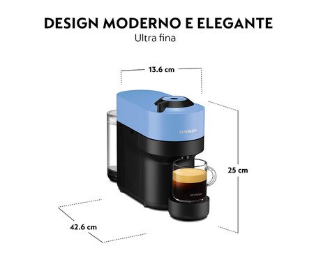 Cafeteira Nespresso Vertuo Pop Azul Pacífico - 110V | Westwing