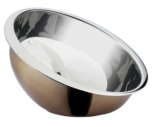 Escorredor de Arroz em Inox Vezzini Acobreada, multicolor | WestwingNow