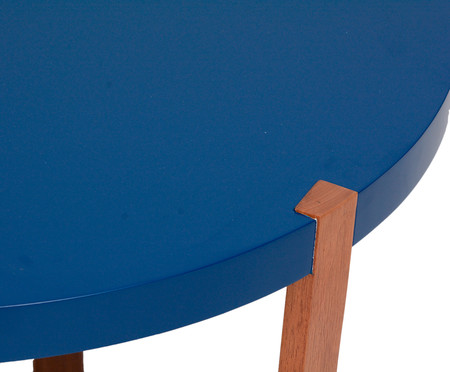Mesa de Centro Redonda Geometric -  Azul | WestwingNow