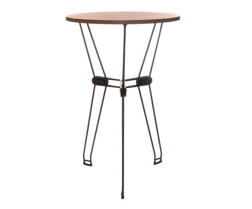 Mesa Alta Niva Preto e Castanho Tannat, multicolor | WestwingNow