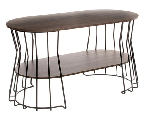 Mesa de Centro Infinity Preta e Castanha, multicolor | WestwingNow