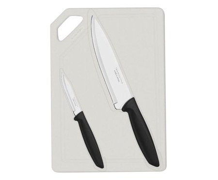 Jogo de Tábua e Facas em Inox Plenus | Westwing