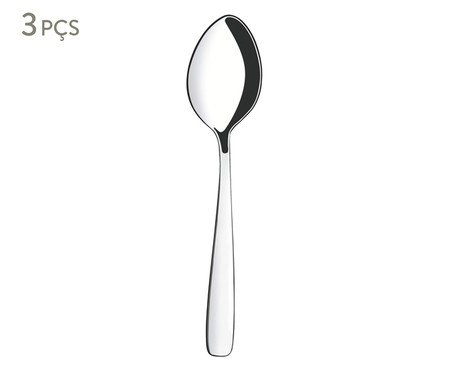 Jogo de Colher de Sobremesa em Inox Amaz | Westwing
