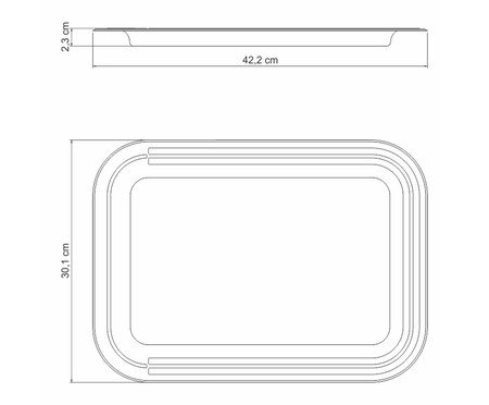 Bandeja em Inox Ciclo | Westwing