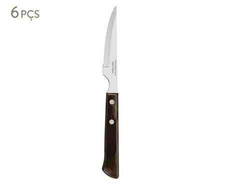 Jogo de Facas para Churrasco em Inox Polywo Cas | Westwing