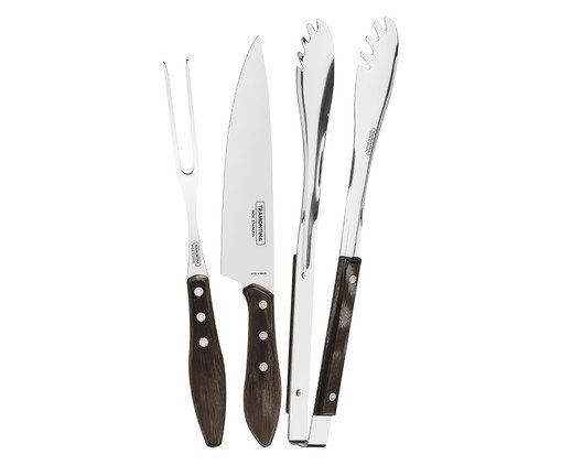 Jogo para Churrasco em Inox Guaíra, Prata ou metálico | WestwingNow