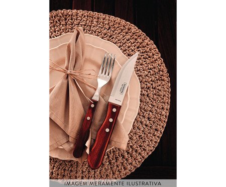 Faca para Churrasco em Inox Jumbo Polywood | Westwing
