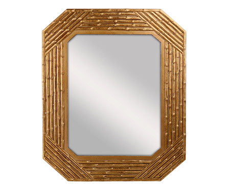 Espelho de Parede Rust Dourado