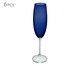 Jogo de Taças para Champagne em Cristal Cobalt Azul Escuro, Azul | WestwingNow