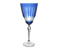 Taça para Vinho Tinto em Cristal Elizabeth Lapidada Azul | WestwingNow