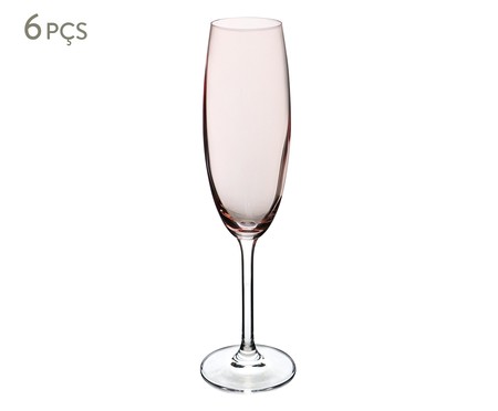 Jogo de Taças para Champagne Gastro Rosa