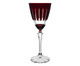 Taça para Vinho Tinto em Cristal Elizabeth Lapidada Vermelha, Colorido | WestwingNow