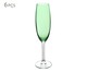 Jogo de Taças para Champagne em Cristal Gatro Verde Limão, Verde | WestwingNow