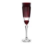 Taça para Champanhe em Cristal Elizabeth Lapidada Vermelha | WestwingNow