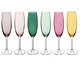 Jogo de Taças em Cristal Ecológico para Champagne Gastro Colors, Colorido | WestwingNow