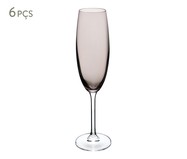 Jogo de Taças para Champagne em Cristal Gastro Fumê | WestwingNow