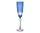 Taça para Champanhe em Cristal Elizabeth Lapidada Azul, Azul | WestwingNow