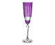 Taça para Champanhe em Cristal Elizabeth Lapidada Violeta, Colorido | WestwingNow