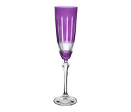Taça para Champanhe em Cristal Elizabeth Lapidada Violeta | WestwingNow