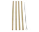 Jogo de Canudos em Bambu com Escova Bege, Bege | WestwingNow