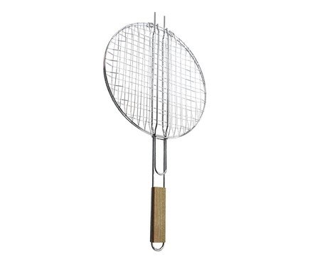 Grelha para Churrasco Easy Grill Marrom e Prata