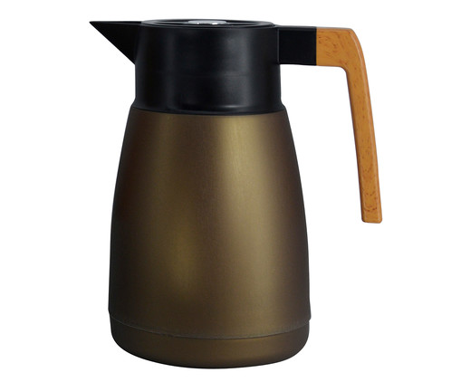 Garrafa Térmica Coffeeshop Marrom Metálico, Marrom | WestwingNow