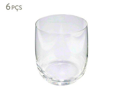 Jogo de Copos em Cristal Baixos Jazz, Colorido | WestwingNow