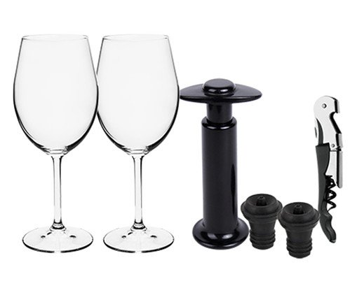 Jogo de Acessórios para Vinho em Cristal Bohemia Authentic Collection, Colorido | WestwingNow