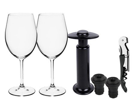 Jogo de Acessórios para Vinho em Cristal Bohemia Authentic Collection | Westwing