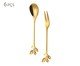 Jogo de Talheres para Servir em Inox Romantique Dourado, Dourado | WestwingNow