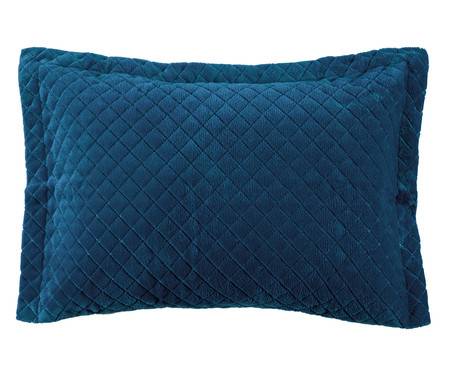 Porta-Travesseiro Inove Liso - Azul Pacífico