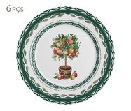 Jogo de Pratos Rasos Les Fruits Pommes | WestwingNow
