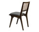 Cadeira com Encosto em Couro Bell - Marrom e Cinza, Cinza | WestwingNow