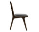 Cadeira com Encosto em Couro Bell - Marrom e Cinza, Cinza | WestwingNow