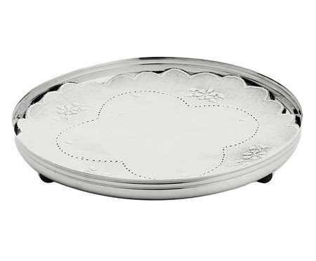 Salvinha Gioia em Inox banhado á Prata - 3,5X18cm | Westwing
