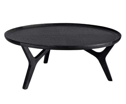 Mesa de Centro Redonda Zentrum -  Preta, Preto | WestwingNow